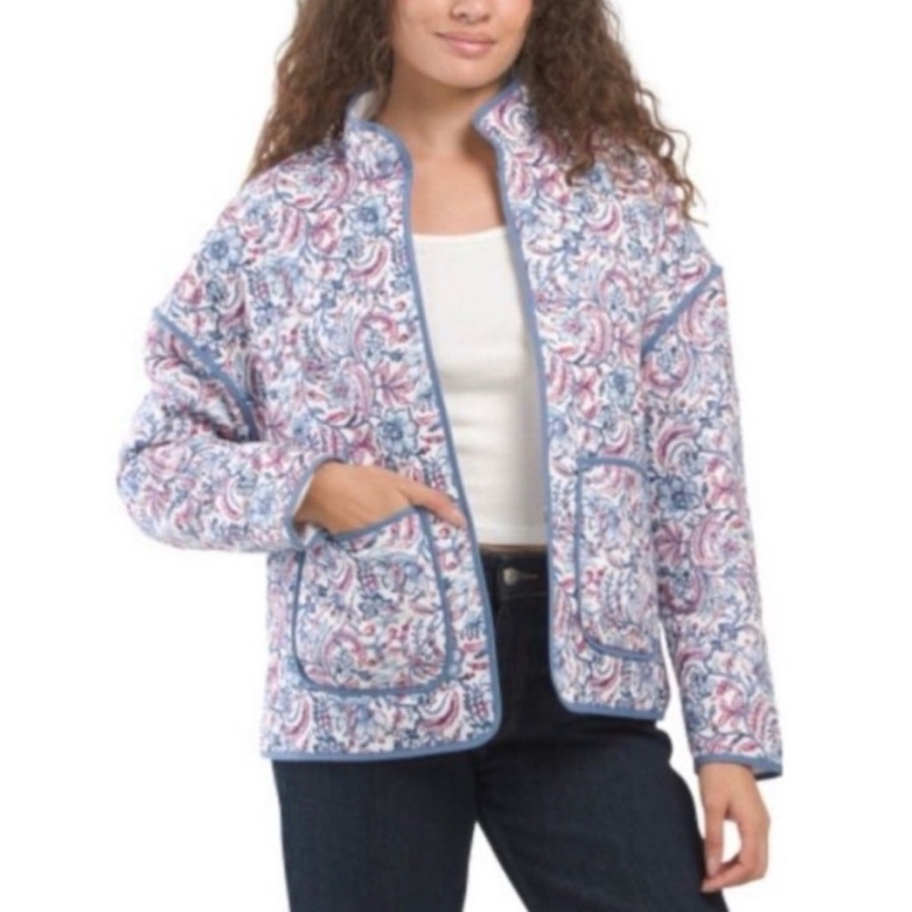 7 For All Mankind Floral/Paisley Quilted Jacket- Grandma Core-Medium- NWT